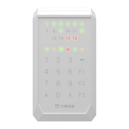 Сенсорная клавиатура Tiras Technologies K-PAD16+ (white) для управления охранной системой Orion NOVA II