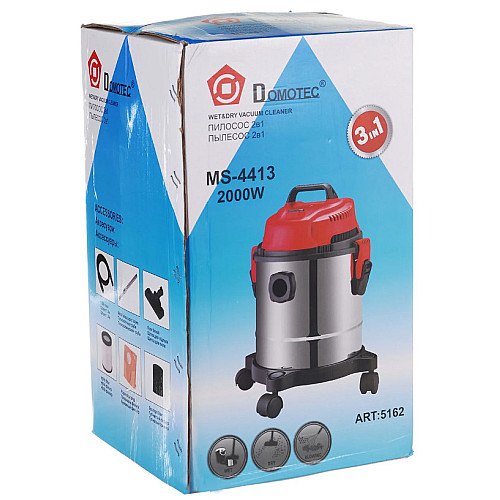 Пилосос промисловий мийний Domotec MS-4413 18L 2000W (3_00637)
