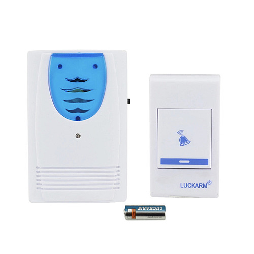 Дверной звонок беспроводной на батарейках Luckarm 12V 23A Белый