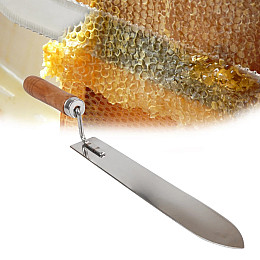Ніж пасічний Lesko UT-022 з дерев'яною ручкою для різання воску