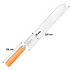 Нож пасечный Lesko UT-022 с деревянной ручкой для резки вощины (10958-60557)