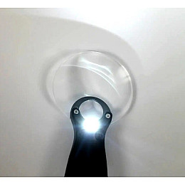 Ручная лупа с подсветкой WD 414 черная 181-17827847