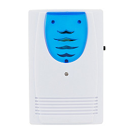 Бездротовий дверний дзвінок Luckarm Intelligent 8203 від батарейок Біло-синій