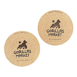 Підставка коркова під чашку Gorillas Market 6 шт.