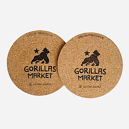 Підставка коркова під чашку Gorillas Market 6 шт.