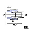 Муфта с металлической наружной резьбой PP-R Wavin 25 мм х 1/2"