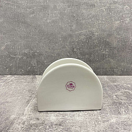 Подставка для салфеток гладкая фарфоровая 11 см Tudor TU2573