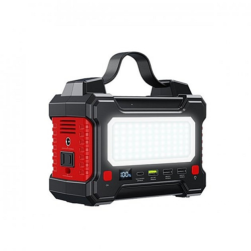 Портативна зарядна станція Remax RPP-325 серії Tank 150W 36000mAh Чорно-червона