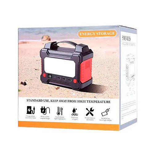 Портативна зарядна станція Remax RPP-325 серії Tank 150W 36000mAh Чорно-червона