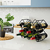 Подставка для бутылок вина Adore Décor Прованс 43х29х15 см Черный