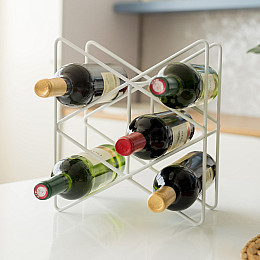 Підставка для пляшок вина Adore Décor Тоскана 28х31х15 см Білий