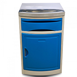 Приліжковий стіл-тумба MED1 блакитний (широкий) (MED1-TU01)