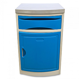 Приліжковий стіл-тумба MED1 блакитний (широкий) (MED1-TU01)