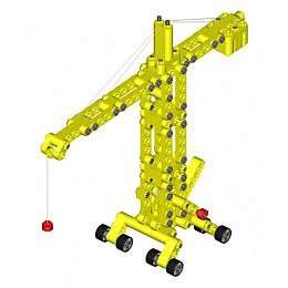 Детский конструктор Kiditec 1217 L-set Showcrane big Yellow 460 деталей (3893)