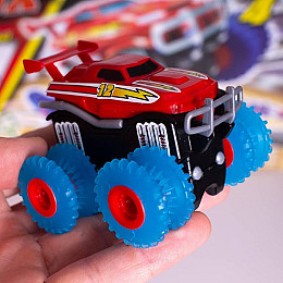 Машинка Trix Trux Monster Truk для канатного детского трека монстр-траки Красная (SUN2218_1)