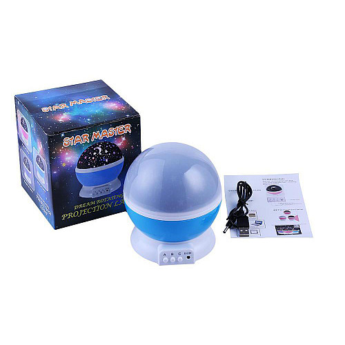 Детский ночник звездного неба Star Master Dream Rotating Blue (hub_np2_1414_2)