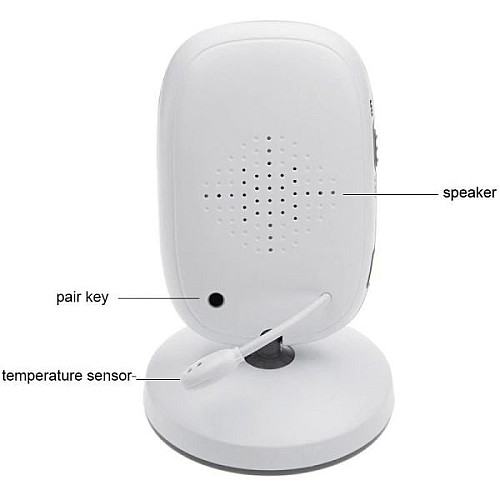 Видеоняня Baby Monitor VB603 / HD720P / 3.2 LCD c датчиком температуры Белый (100235)