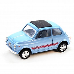 Машинка Fiat 500 голубая Kinsmart (KT5004W)