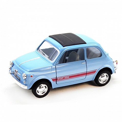 Машинка Fiat 500 блакитна Kinsmart (KT5004W)