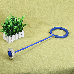 Скакалка на одну ногу SUNROZ з роликом LED Синій (SUN2785)