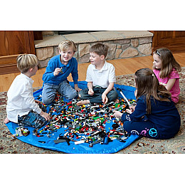 Коврик сумка Yemulang для лего 150 см Синий (M_KVR_023)