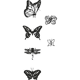 Набір штампів Heyda Метелики 6 шт (204888443)