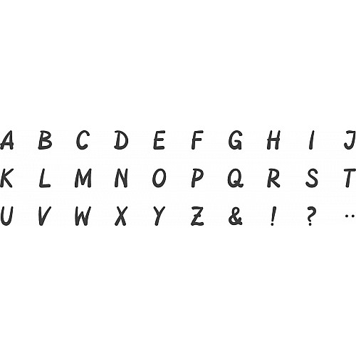 Набір штампів Heyda Алфавіт 20 шт (204888479)