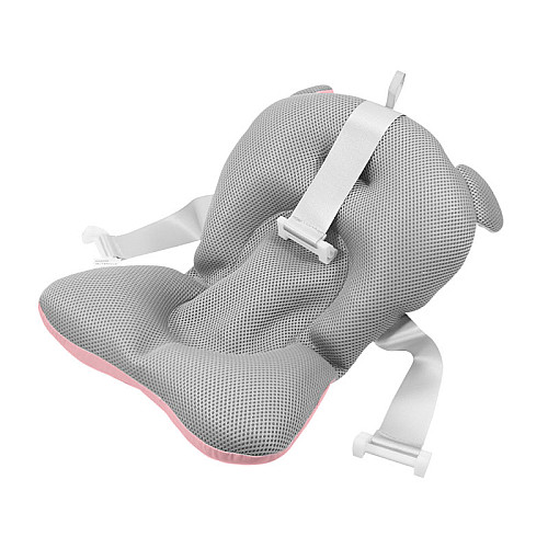 Матрасик коврик для ребенка в ванночку с креплениями Bestbaby 330 Pink