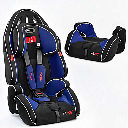 Автокрісло універсальне Joy G 2010 (9-36 кг) з бустером Black/Blue (69077)