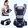 Хипсит, Эрго-рюкзак, кенгуру переноска Baby Carrier 6 в 1 Темно-Синий и Пушин кэт с пончиком (n-1386)