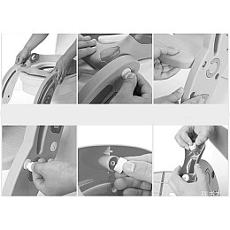 Детское сиденье на унитаз VOLRO с лесенкой Розовый (vol-1351)