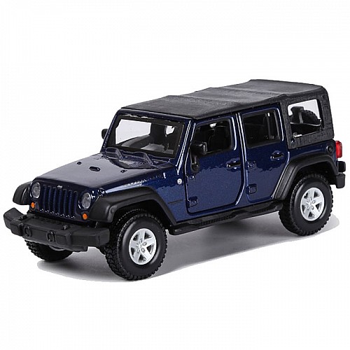 Модель машинки Jeep Wrangler Unlimited Rubicon The black 1:32 Bburago OL32867