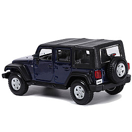 Модель машинки Jeep Wrangler Unlimited Rubicon The black 1:32 Bburago OL32867