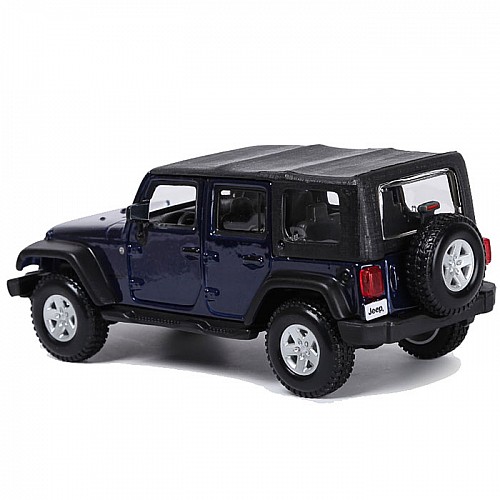 Модель машинки Jeep Wrangler Unlimited Rubicon The black 1:32 Bburago OL32867