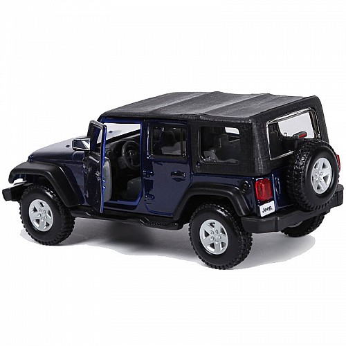 Модель машинки Jeep Wrangler Unlimited Rubicon The black 1:32 Bburago OL32867