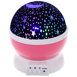 Ночник шар проектор BTB звездное небо Star Master Dream QDP01 Pink