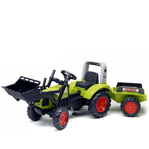 Детский трактор педальный с прицепом и ковшом Claas Arion IG29286 Falk