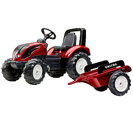 Педальный трактор для детей с прицепом Valtra S4 162 см Falk IG31858