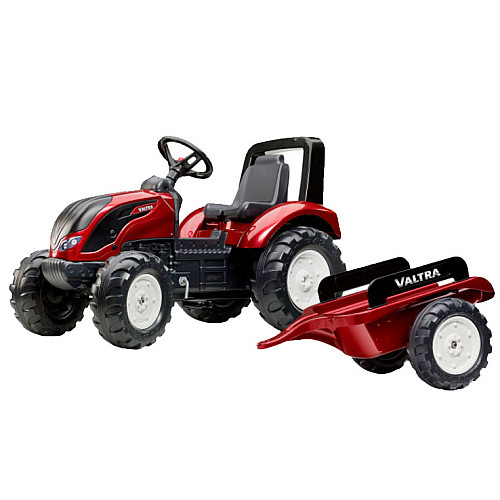 Педальный трактор для детей с прицепом Valtra S4 162 см Falk IG31858