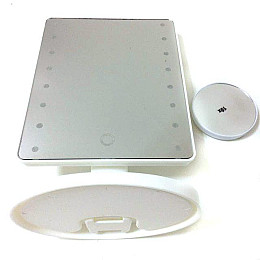 Зеркало с подсветкой косметическое MHZ Magic Makeup Mirror R86667 21.5х16.5 см Белый