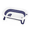 Детская складная ванночка для купания Bestbaby BS-10 Blue + White