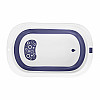 Детская складная ванночка для купания Bestbaby BS-10 Blue + White