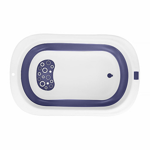 Детская складная ванночка для купания Bestbaby BS-10 Blue + White