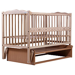 Кровать Babyroom Веселка маятник, откидной бок бук светлый (hub_wgw9yx)