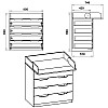 Комод пеленальный Компанит Нимфея альба