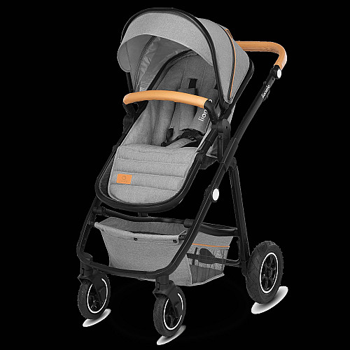 Универсальная коляска 3 в 1 Lionelo AMBER GREY STONE Серый