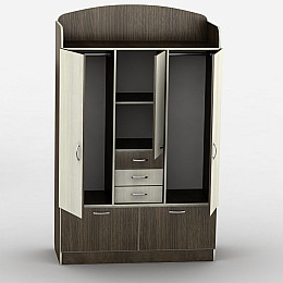 Дитяча шафа Тіса Меблі ШДУ-4 Венге Дуб молочний