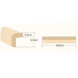 Набір VOLRO Захисна стрічка на кути меблів 2 м Коричнева і Вожжі-ходунки з трусиками і підкладками 20 кг М'ятні (vol-1867)