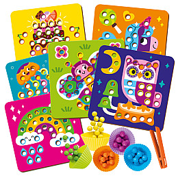 Мозаїка з дерев'яними кульками 