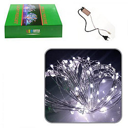 Гирлянда LED светодиодная наружная с контроллером 10м Stenson R82853-1 Белый